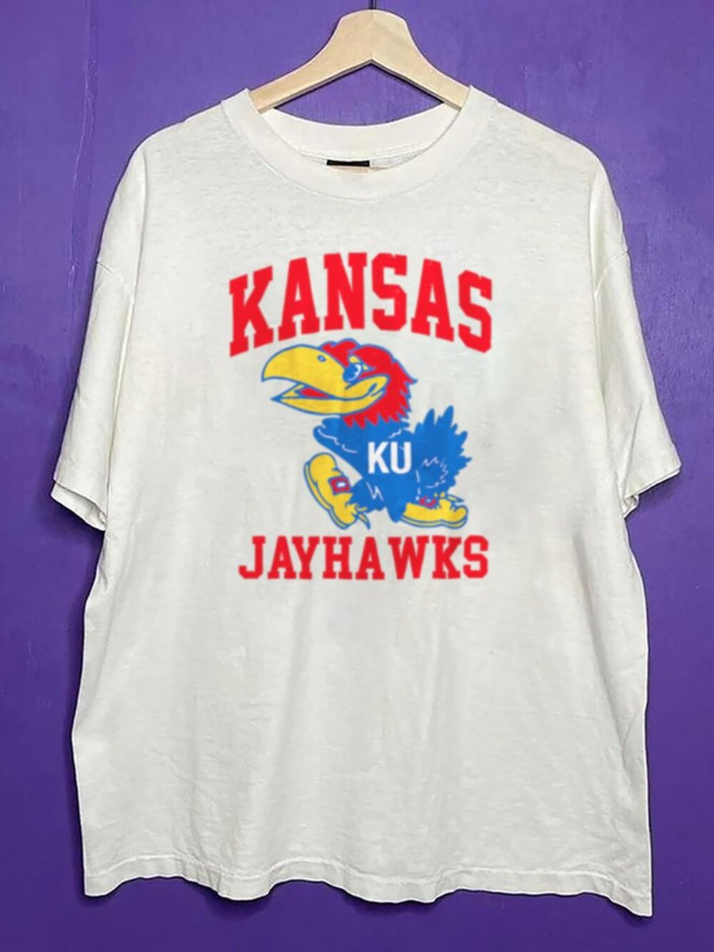 Vintage Kansas Jayhawks Basketball Style Shirt, Retro University of Kansas Shirt